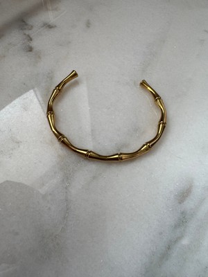 Triya Wear Studio-Çelik-Kararmaz-Gold Renk Kadın Bileklik