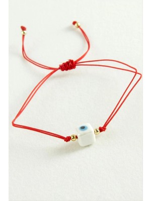 Starseven Cam Boncuk Makrome Ip Bileklik