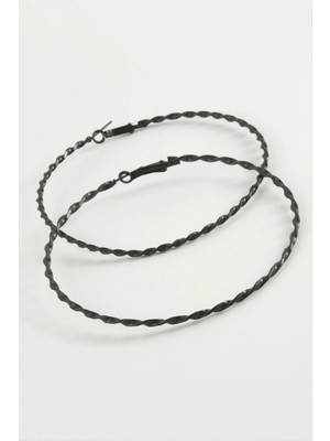 Starseven Burgulu Metal Halka Küpe 8-9-10 cm