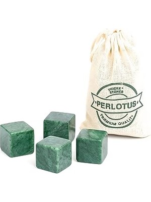 Starseven Perlotus Doğal Granit Mermer Viski Taşı 4’lü Özel Seri Sertifikalı