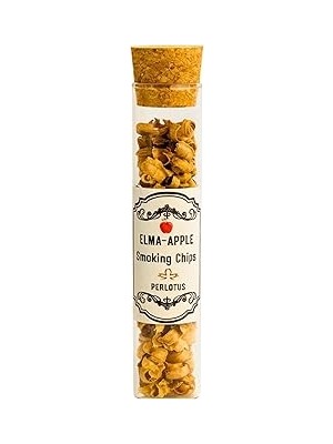 Starseven Perlotus Elma Ağacı Viski Tütsüleme Talaşı 5 gr Cam Mantar Kapaklı Tüpte