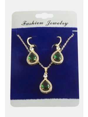 Starseven Damla Zirkon Taşlı Set Kolye