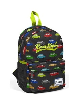 Starseven Coral High Renkli Arabalar Anaokulu Günlük Sırt Çantası - 4-5 Yaş