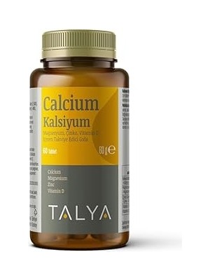Starseven Talya Kalsiyum, Magnezyum, Çinko, D Içeren Edici Gıda - Gıda Takviyesi - 60 Tablet
