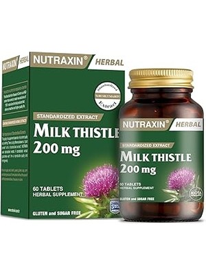 Starseven Nutraxin Herbal Milk Thistle 60 Tablet Edici Gıda