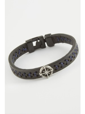 Starseven Pusula Kaliteli Suni Deri Bileklik