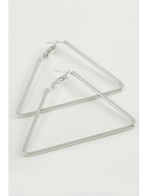 Starseven Üçgen Halka Küpe 6 cm