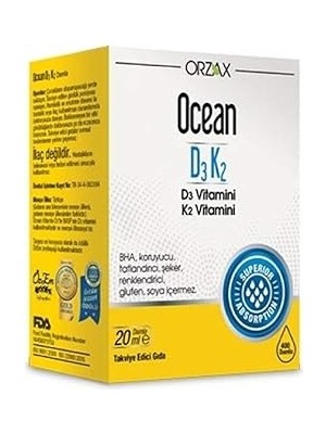 Starseven OCEAN-D3K2 Damla 20 ml