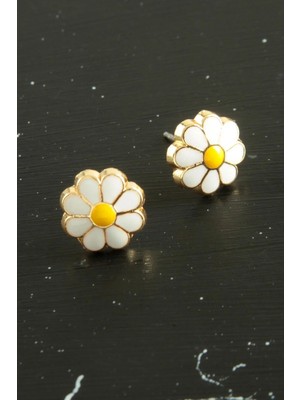 Starseven Papatya Mineli Minik Küpe