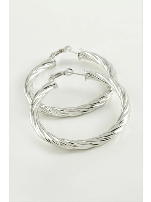 Starseven Burgulu Halka Küpe 4,5 cm