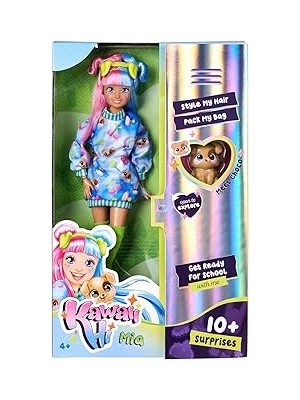 Starseven Simba, 105953974, Kawaii Hi Mia, Oynar Eklemli Tasarım, Aksesuarlı, Sevimli Hayvan Figürü, 26 cm