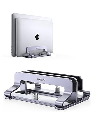 Starseven Ugreen Masa Için Dikey Dizüstü Bilgisayar Standı Çift Yuvalı Dizüstü Bilgisayar Standı Tutucu Ayarl