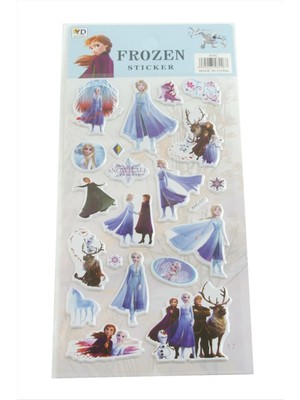 Starseven Firozen Kabartmalı Sticker
