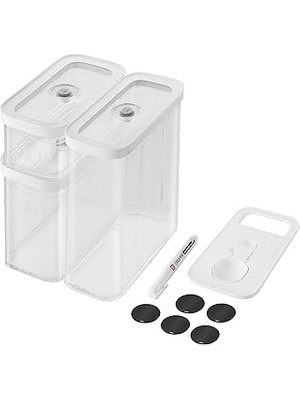 Starseven Zwilling Fresh &amp; Save Cube Seti, Boyut , 5 Parçalı Saklama Seti, 2 x Küp Saklama Kutusu , Ölçü