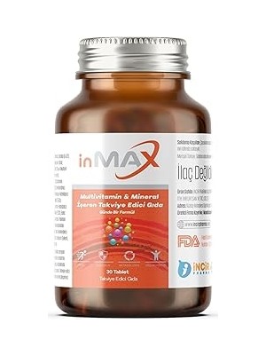 Starseven Incir Pharma Inmax Multivitamin 30 Tablet