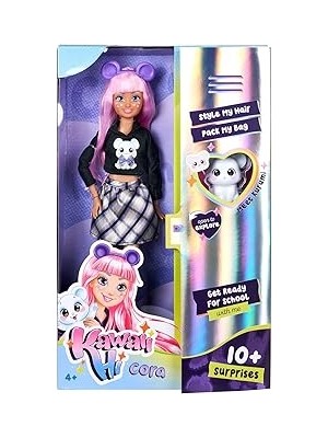 Starseven Simba, 105953976, Kawaii Hi Cora, Oynar Eklemli Tasarım, Aksesuarlı, Sevimli Hayvan Figürü, 26 cm