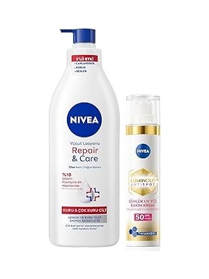 Starseven Repair&amp;care Nemlendirici Vücut Losyonu 400ML SPF50 LUMINOUS630 Karşıtı Gündüz Yüz Kremi