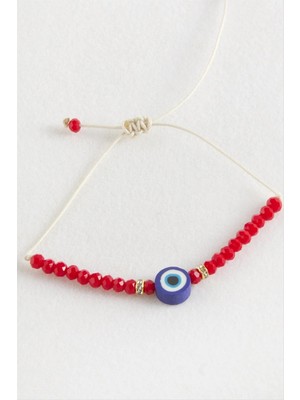 Starseven Nazar Kristal Makrome Ip Bileklik