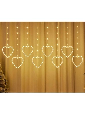 Starseven Kalpli Perde LED Işıklar, Sevgililer Günü Romantik LED Aydınlatma