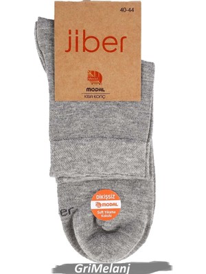 Jiber Erkek Modal Likralı Yarım Konç Çorap 6401 - 6 Adet