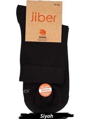 Jiber Erkek Modal Likralı Yarım Konç Çorap 6401 - 6 Adet