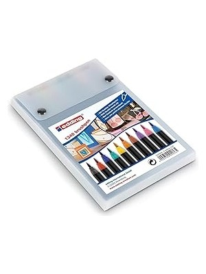 Starseven Edding 1340 Uçlu Keçeli Kalem - 10'lu Set - Renkli, Parlak, Narin Renkler - Esnek