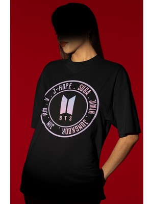 Sevbano Tasarım J-Hope Suga Jimin Jungkook Jin Bts Müzik Grubu Baskılı Unisex Oversize Tişört
