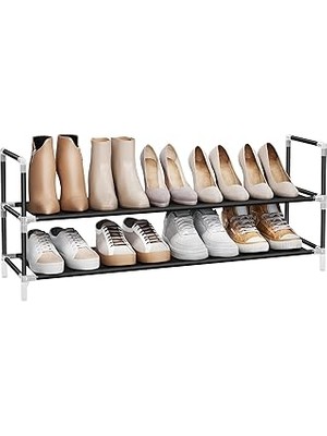 Starseven Songmics 2 Katlı Raf, Antre Dolabı Için Ayakkabı Saklama Çözümü, Ince Yer Tasarrufu Sağlayan, Me