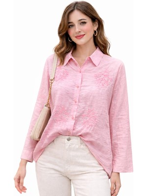 Modaplaza Kadın Boncuk Işlemeli Gömlek 71747