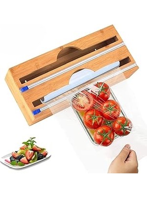 Starseven Orret Bambu Asılabilir Streç Film Alüminyum Folyo Kesme Aleti, Streçlik Folyoluk,