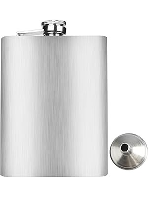 Starseven Perlotus 8 Oz 235 cc Cep Tipi Vidalı Kapak Çelik Konyak Viski Matarası (Huni Dahil)