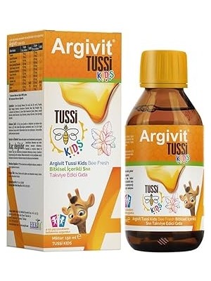 Starseven Argivit Tussi Kids Şurup, 150 Ml, Propolis Bitkisel Ekstraktlı Edici Gıda
