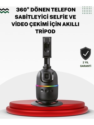 İntora Sosyal Medya Içerikleri Için Otomatik Yüz Takipli 360° Döner Gimbal Stand