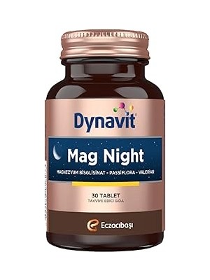 Starseven Dynavit Mag Night 30 Tablet – Akşam/gece Magnezyumu - Magnezyum Bisglisinat, Passiflora, Valerian,