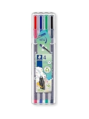 Starseven Staedtler 334 Sb4 Triplus Üçgen Fineliner Klasik Renk 0.3 mm 4'lü Set