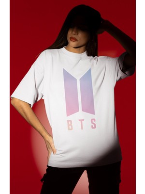 Sevbano Tasarım Bts Müzik Grubu Baskılı Unisex Oversize Tişört