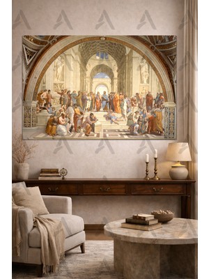 Artease Raffaello Sanzio Atina Okulu (1510) Kanvas Tablo