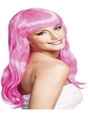 Zemira Uzun Peruk - Toz Pembe
