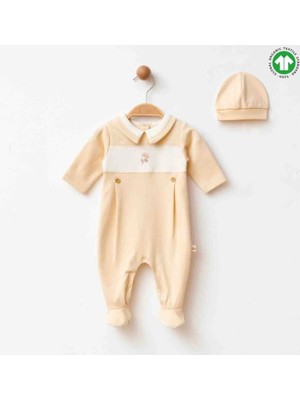 Eslenza Organik Şapkalı Tulum 2241 Bej