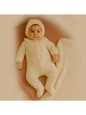 Bistyle Yenidoğan Tulum Battaniye Prıncess 13115 Ekru