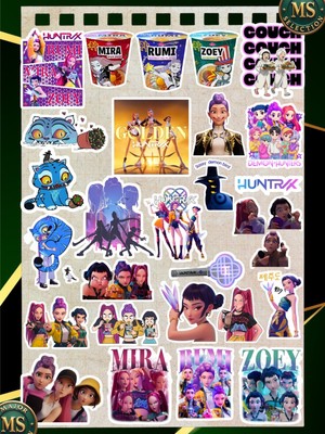 Major Selection Kpop Demon Hunter Sticker Set -2– 27’li | 3-5 cm | Suya Dayanıklı, Araba–laptop–defter Etiketleri