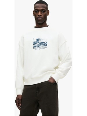 -Erkek Premium 3 Iplik Baskılı Oversize Sweatshirt – Trend Streetwear 202