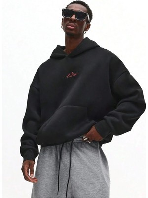 -Erkrk Premium 3 Iplik Baskılı Oversize Sweatshirt – Trend Streetwear 3