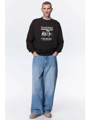 -Erkrk Premium 3 Iplik Baskılı Oversize Sweatshirt – Trend Streetwear 201