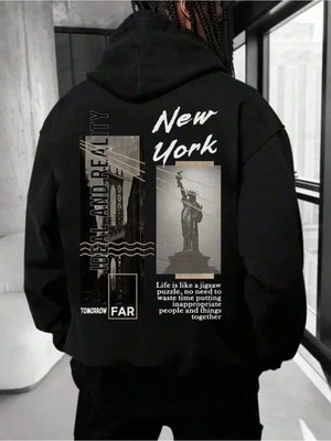 -Erkrk Premium 3 Iplik Baskılı Oversize Sweatshirt – Trend Streetwear 90