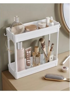 Esranın Dünyası Iki Katlı Kozmetik Organizeri - Makyaj ve Takı Düzenleyici