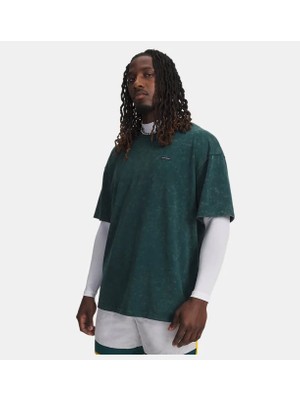 Under Armour M Hw Os Logo Wash Ss Erkek T-Shirt 1389147-919