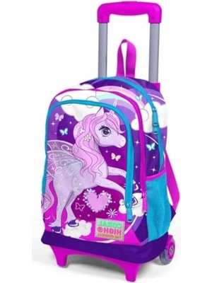 Esranın Dünyası Işıklı Tekerlekli Çekçek Sırt Çantası