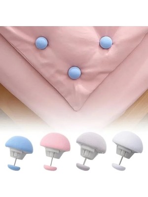 Esranın Dünyası Mantar Şekilli Yorgan Sabitleyici Klips 4 Adet (Gri)