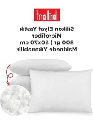 Esranın Dünyası Makinede Yıkanabilir 50X70 cm Silikon Elyaf Yastık - 800 gr